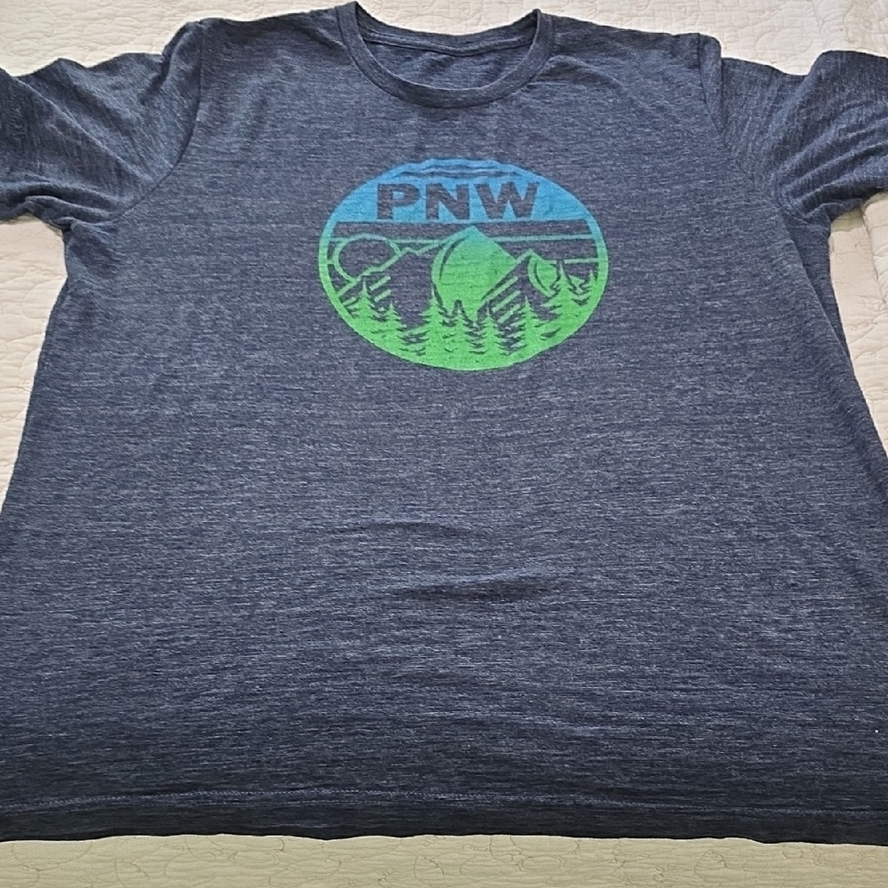 Men's Blue Graphic T-Shirt Size Large